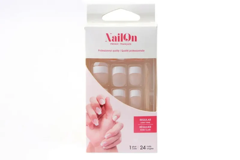 NailOn ongles régulier rose pâle pk24 + 1 colle