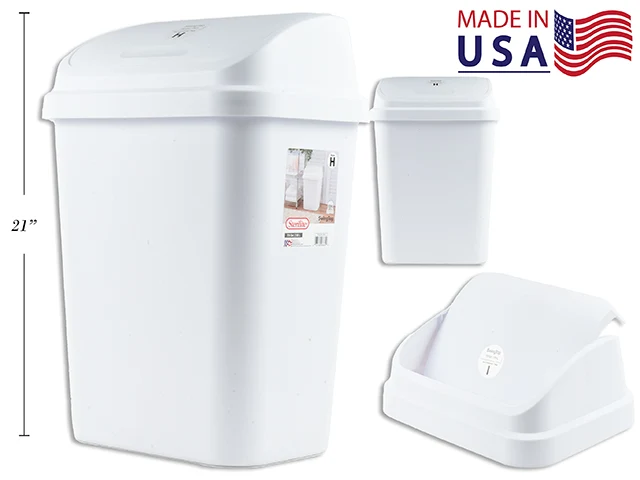 Sterilite poubelle avec couvert pivotant 30L