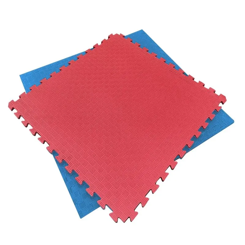 Artatami® Tapis Tatami Puzzle 1x1x20 mm Rouge - Bleu Pack Économique【12 Unités】Gymnases - Fitness - Pilates - Yoga