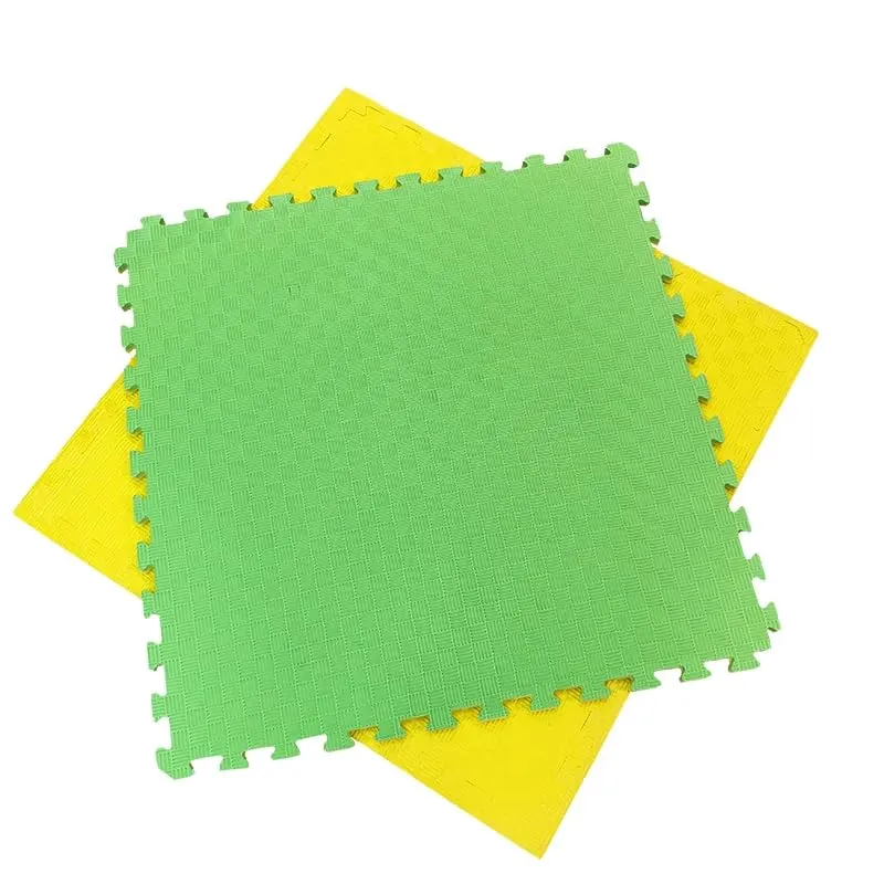Artatami® Tatami Puzzle 1x1x20 mm Jaune - Vert Lot Économique【20 Unités】Salles de Sport - Fitness - Pilates - Yoga
