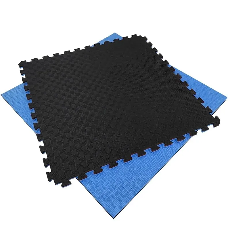 Artatami® Tatami Puzzle 1x1x20 mm Noir - Bleu Pack Économique【2 Unités】Salles de sport - Fitness - Pilates - Yoga