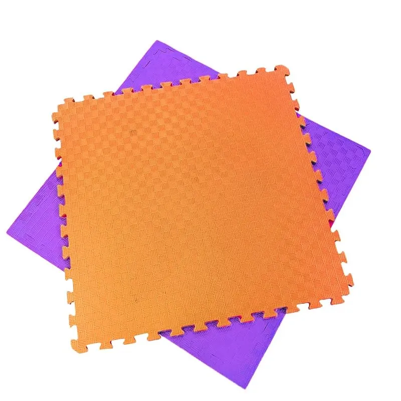 Artatami® Tapis Puzzle 1x1x20 mm Orange - Lilas【1 Unité】Salles de sport - Fitness - Pilates - Yoga