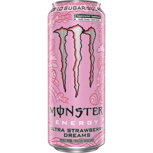 Monster ultra rêves aux fraises 473ml