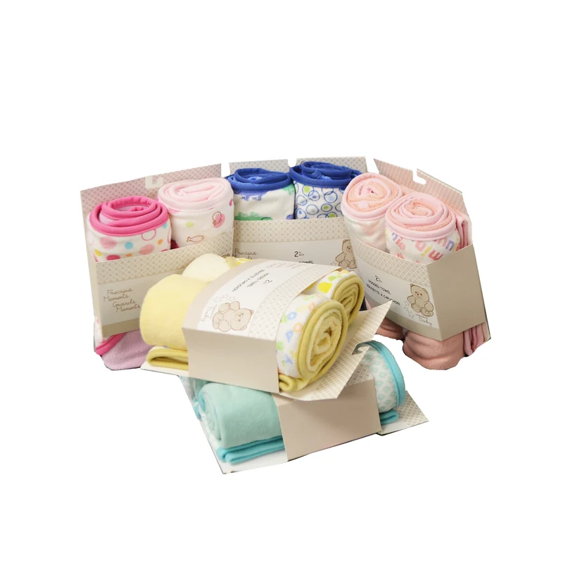 Ensemble de 2 serviettes pour bébé avec capuchon