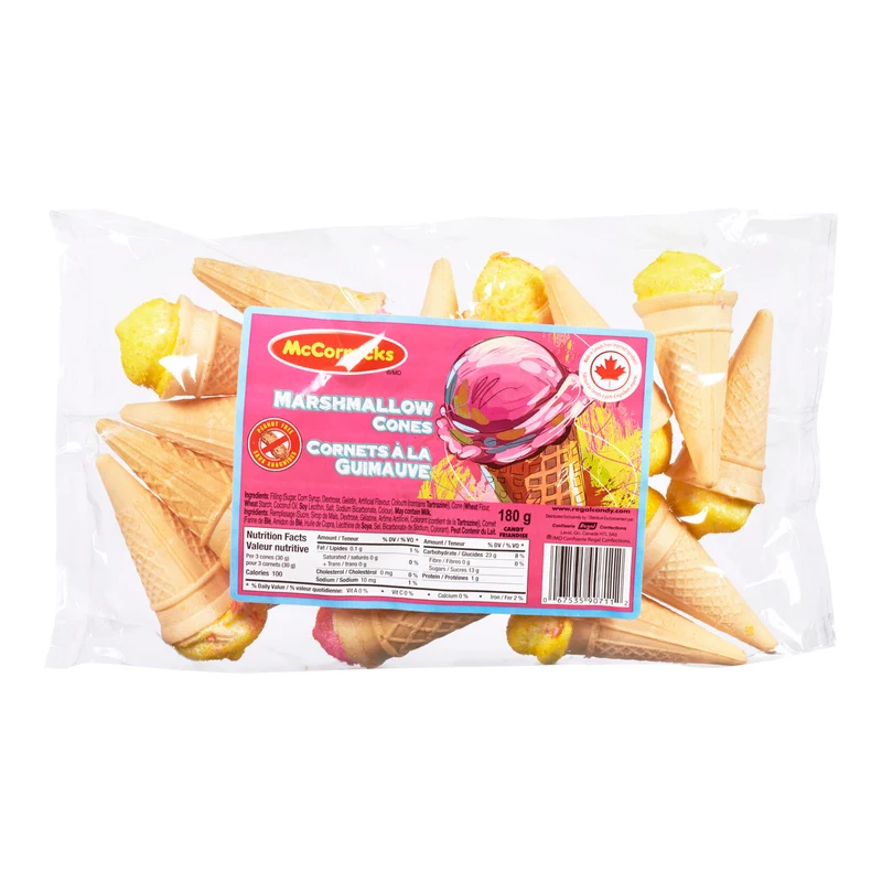 Mccormicks cornets à la guimauve 165g
