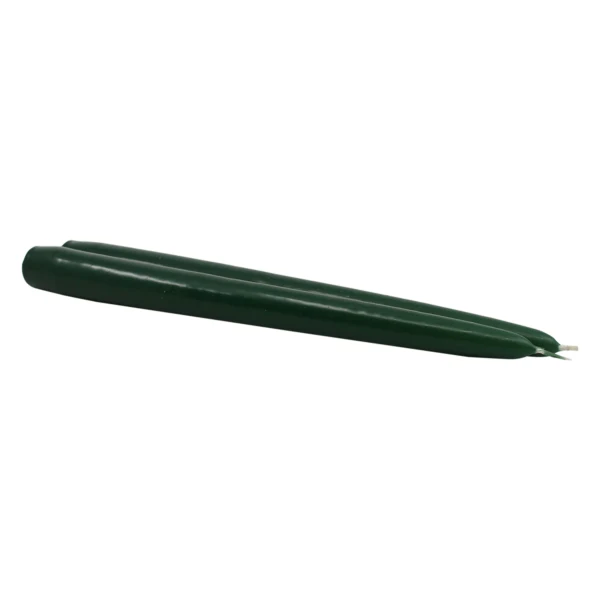 Chandelle effilée vert forêt 7"