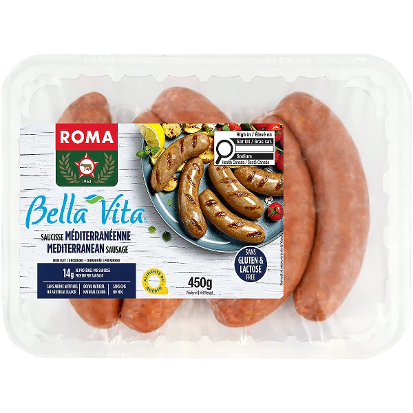 Roma saucisse méditerranéenne 450g