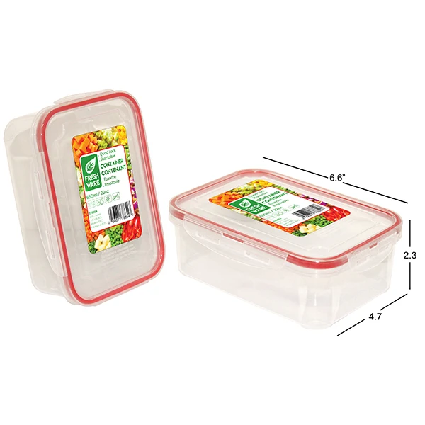 Contenant avec couvercle Quadlock 650ml