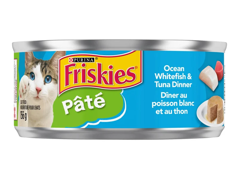 Friskies diner au poisson blanc et au thon 156g