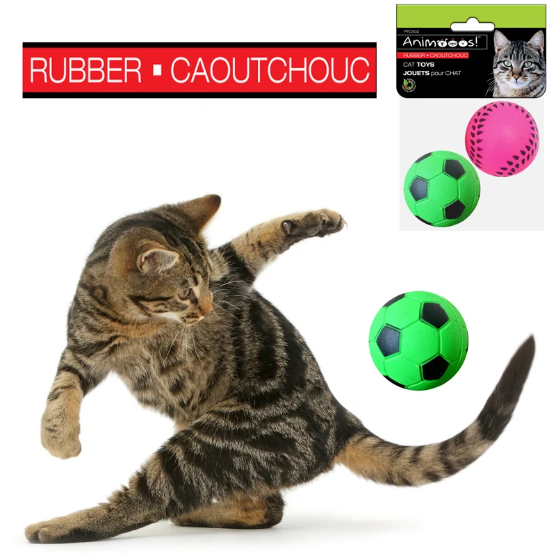 Animooos balles de sport pour chat pk2