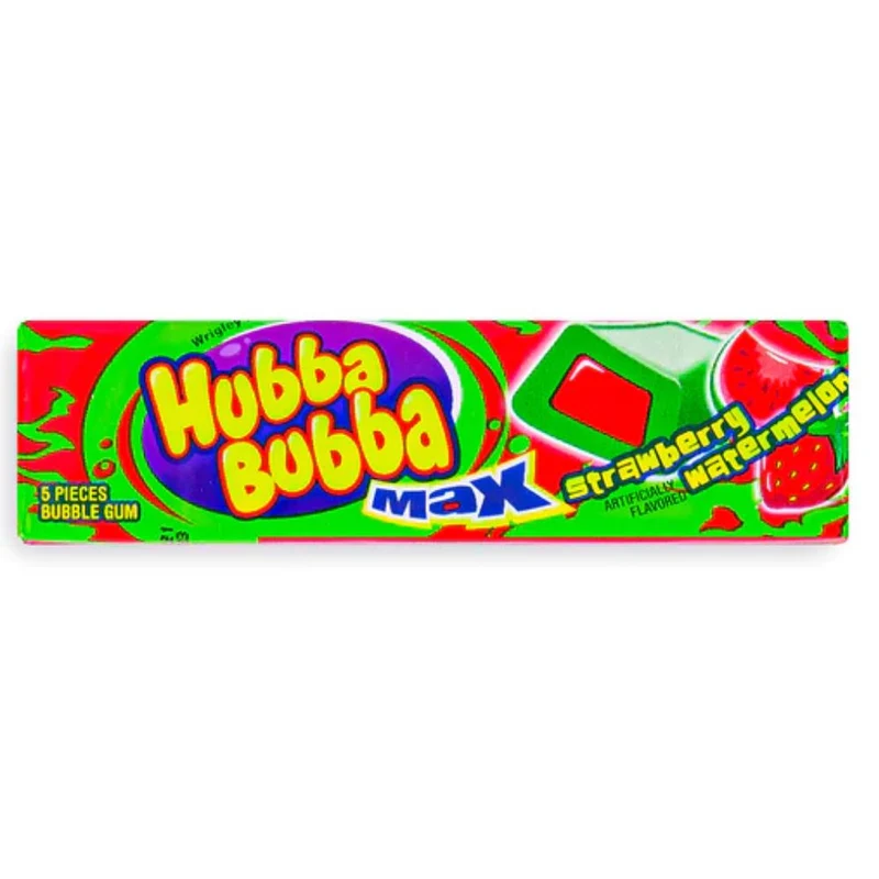 Hubba bubba fraise et melon pk5