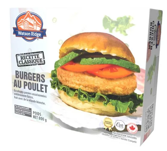 Watson Ridge burgers de poulet 800g