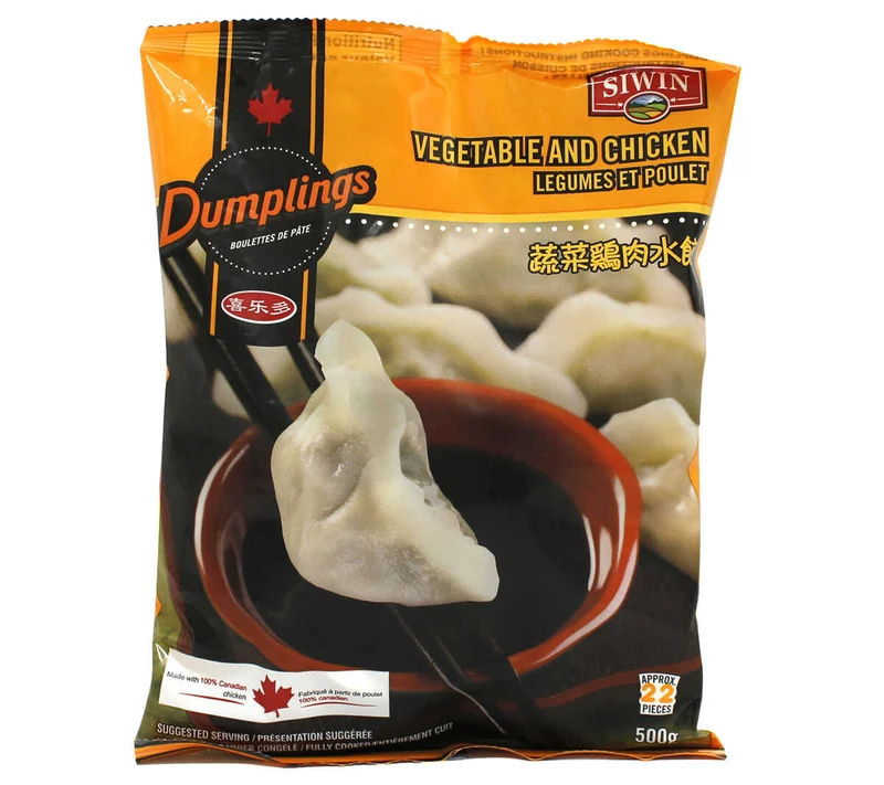 Siwin dumplings aux légumes et poulet 500g
