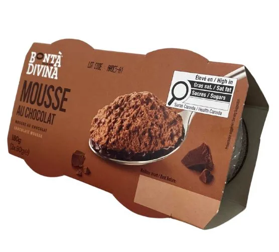 Bonta Divina mousse au chocolat 2x90g