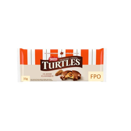 Turtles chocolat au lait avec caramel et pacanes 33g