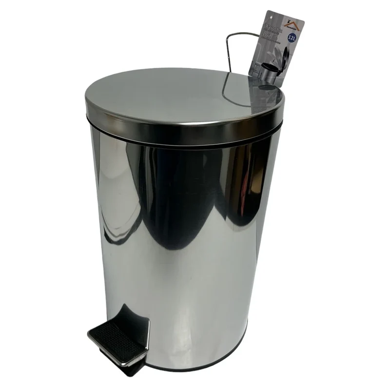 Poubelle en acier inoxydable 12L