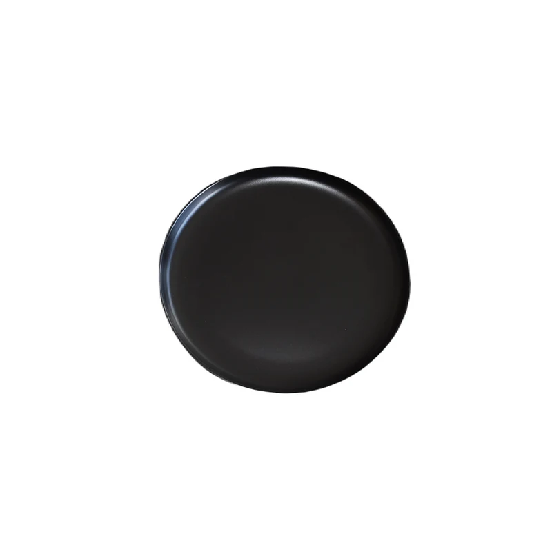 Assiette ronde noir 7.25"