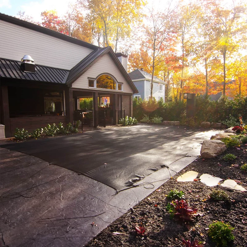 Couverture hivernale filet mesh - Piscine creusée
