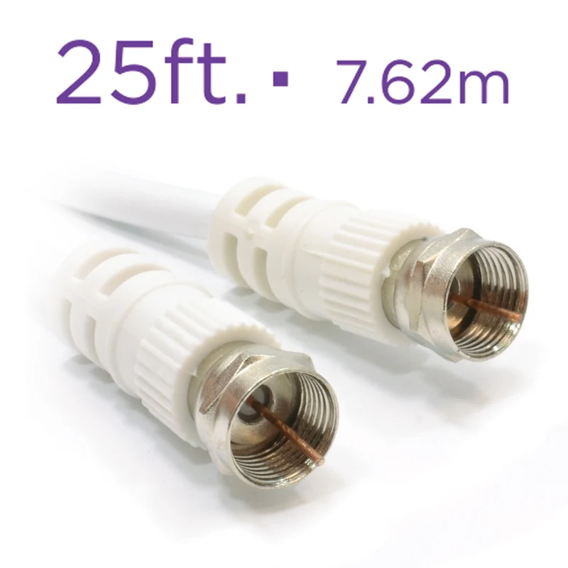Elink cable coaxial RG6 de 25 pieds