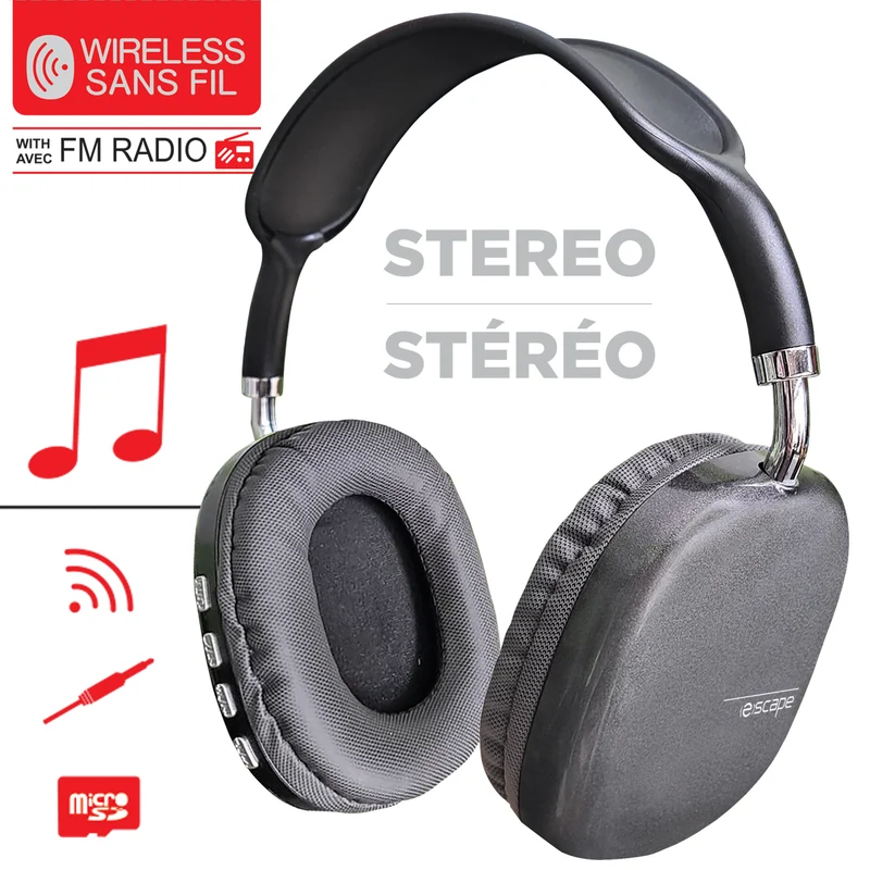 Escape écouteur sans fil avec micro et radio FM