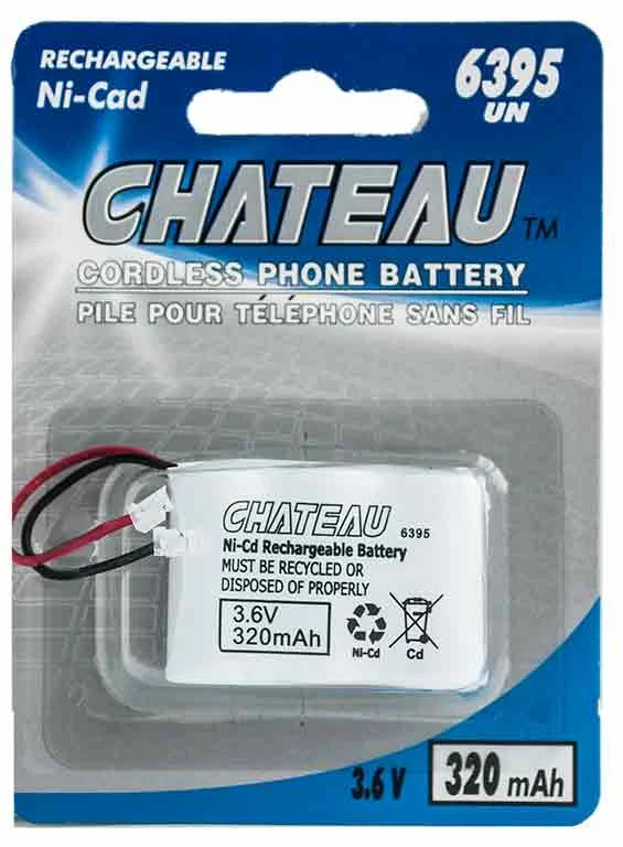 Pile pour téléphone sans fil 3.6 V (6395UN)