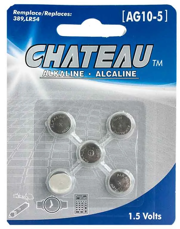 Batterie alcaline 1.5 Volts (AG10-5)