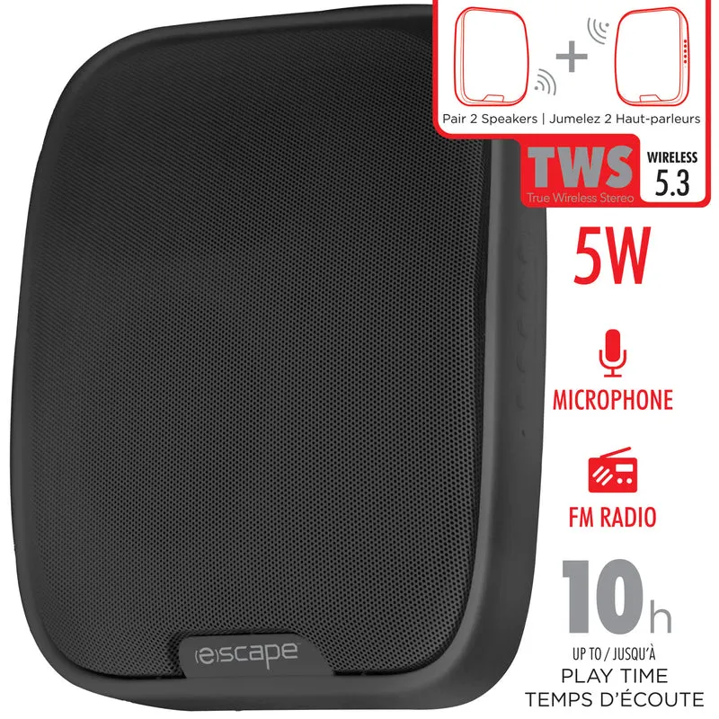 Escape haut-parleur sans fil stereo avec radio FM