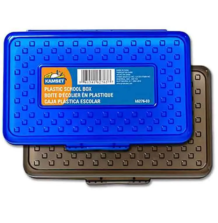 Boîte d'écolier en plastique rigide