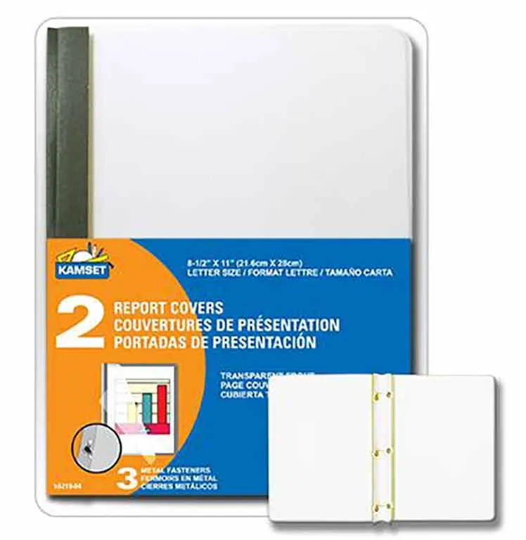 Paquet de 2 portefolios/couvertures de protection 8,5 x 11 po.