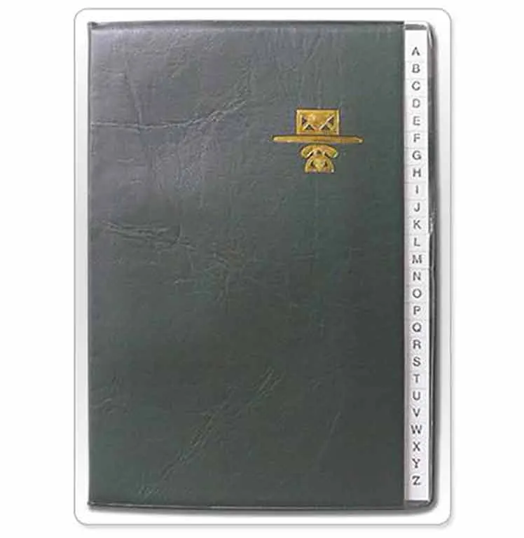 Carnet d'adresses 13CM X 18.5CM.