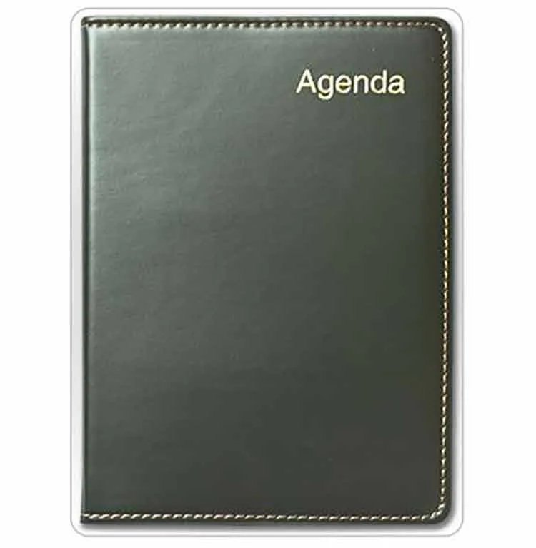 Agenda de 4CM x 18-1/2CM.