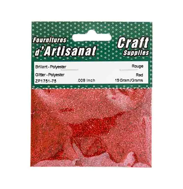 Poudre de brillants, rouge