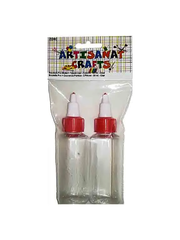 Bouteilles plastique (pvc), 59ml, transparentes