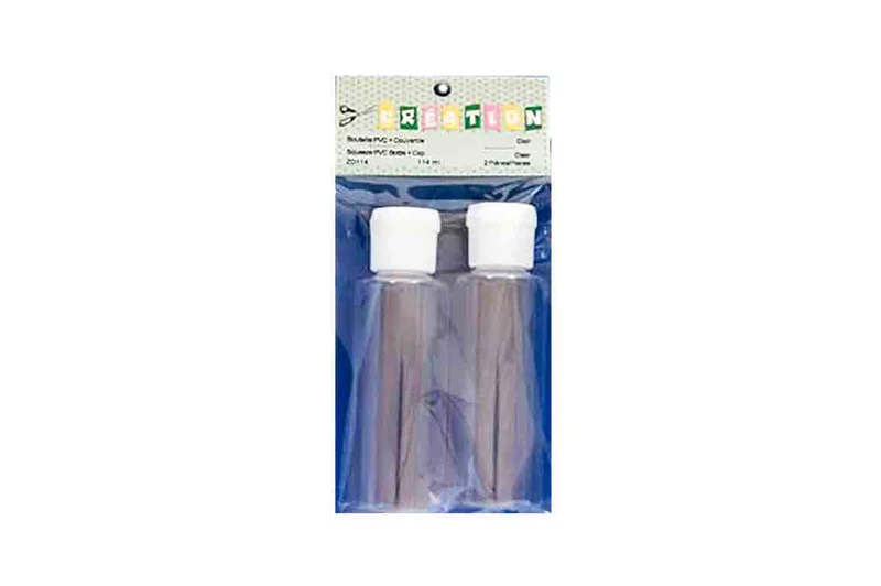 Bouteilles en plastique (pvc) 114ml.