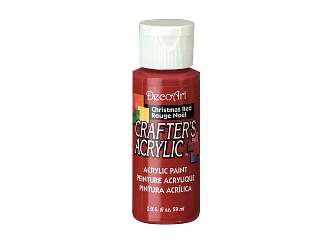 DecoArt, peinture acrylique, rouge noël, 2 oz.
