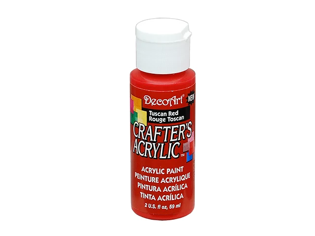 DecoArt, peinture acrylique, rouge toscan, 2 oz.
