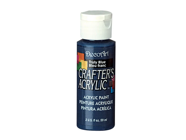 DecoArt, peinture acrylique, bleu franc, 2 oz.