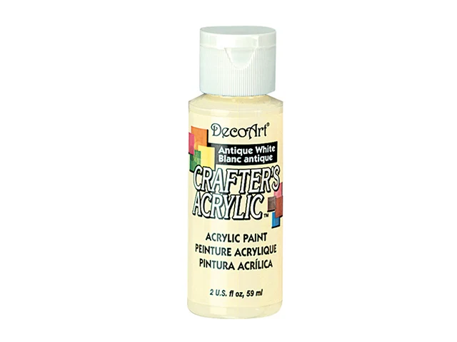 DecoArt, peinture acrylique, blanc antique, 2 oz.