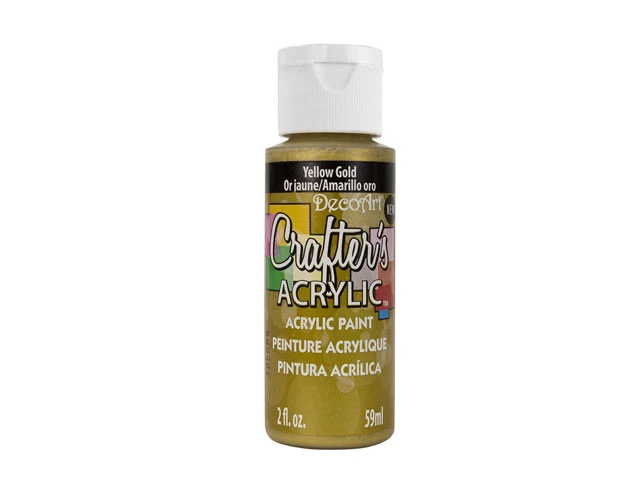 DecoArt, peinture acrylique, jaune or, 2 oz.