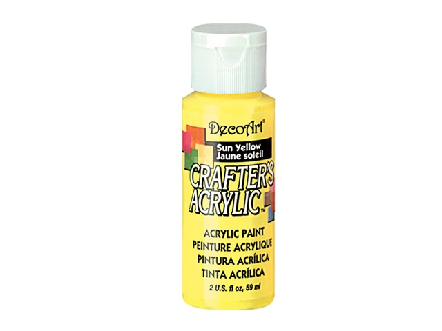 DecoArt, peinture acrylique, jaune soleil, 2 oz.