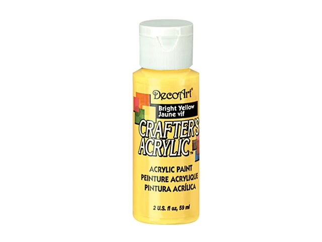 DecoArt, peinture acrylique, jaune vif, 2 oz.