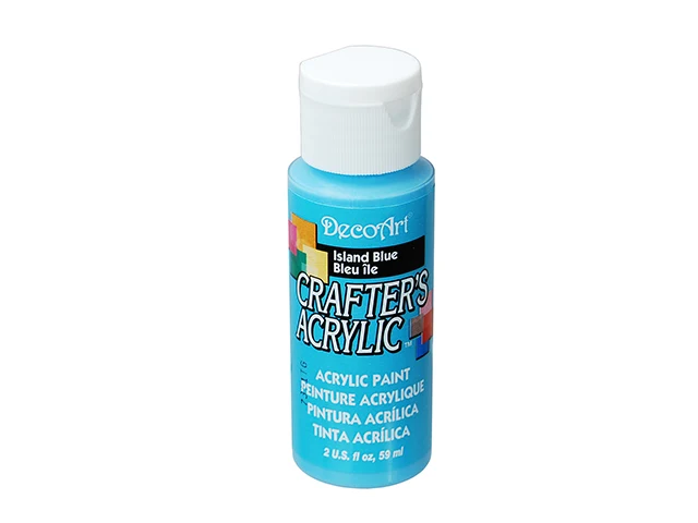 DecoArt, peinture acrylique, bleu île, 2 oz.