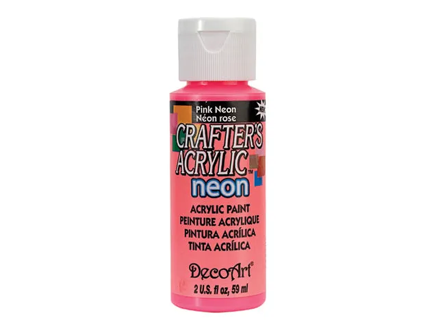 DecoArt, peinture acrylique, rose neon, 2 oz.