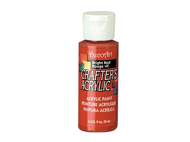 DecoArt, peinture acrylique, rouge vif, 2 oz.