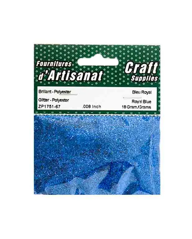 Poudre de brillants décoratifs bleu royal