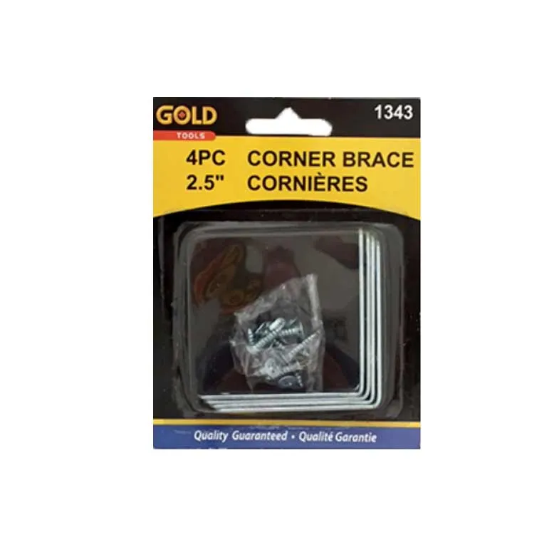 Gold cornière 2.5" pk4