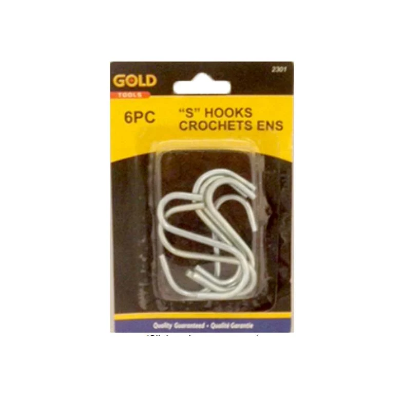Gold crochets 2" pk6