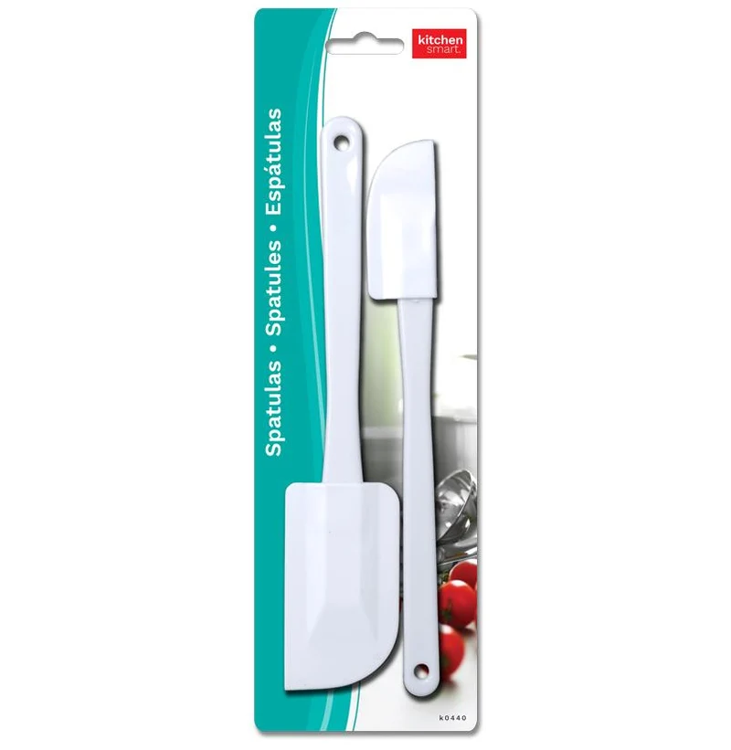 Spatules blanches en caoutchouc pk2