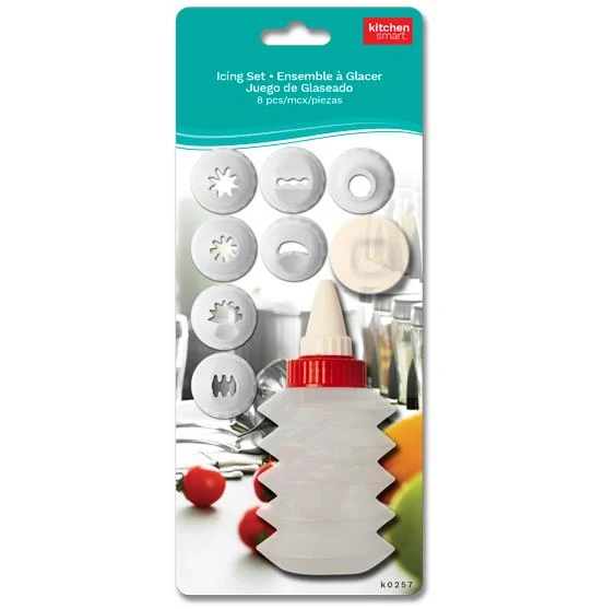 Bouteille à glaçage compressible avec douilles