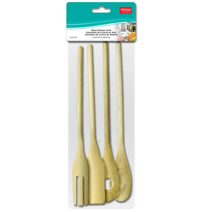 Ensemble ustensiles cuisine de bois